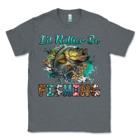 Charcoal Heather i'd rather be fishing Classic Tee - RanaPortraitStore