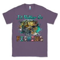 Lavender i'd rather be fishing Classic Tee - RanaPortraitStore