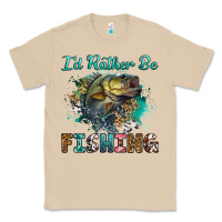Mushroom i'd rather be fishing Classic Tee - RanaPortraitStore