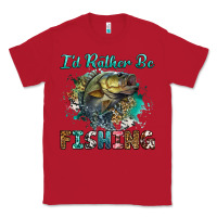 Red i'd rather be fishing Classic Tee - RanaPortraitStore