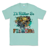 Seafoam i'd rather be fishing Classic Tee - RanaPortraitStore