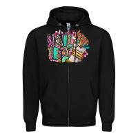Black Nail Tech afro nail art Zipper Hoodie - RanaPortraitStore