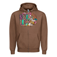 Chestnut Nail Tech afro nail art Zipper Hoodie - RanaPortraitStore