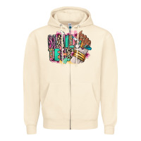 Sandshell Nail Tech afro nail art Zipper Hoodie - RanaPortraitStore