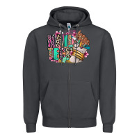 Smoke Nail Tech afro nail art Zipper Hoodie - RanaPortraitStore