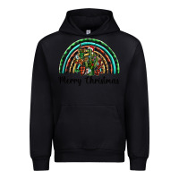 Black merry christmas cactus rainbow Urban Hoodie - BarkalooDesign
