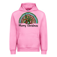 Fuchsia Pink merry christmas cactus rainbow Urban Hoodie - BarkalooDesign