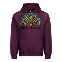 Mauve Wine merry christmas cactus rainbow Urban Hoodie - BarkalooDesign