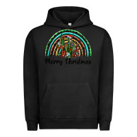 Pigment Black merry christmas cactus rainbow Urban Hoodie - BarkalooDesign