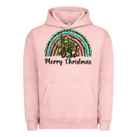 Pigment Salmon merry christmas cactus rainbow Urban Hoodie - BarkalooDesign