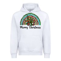 White merry christmas cactus rainbow Urban Hoodie - BarkalooDesign