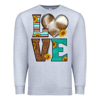 Heather Grey western volleyball love Premium Sweatshirt - HRA Design Shop