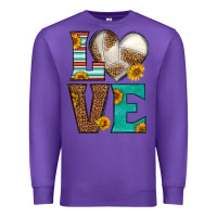 Purple western volleyball love Premium Sweatshirt - HRA Design Shop