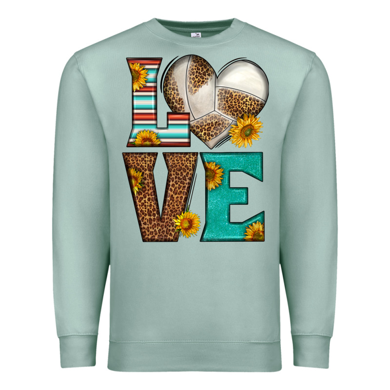 Western Volleyball Love Premium Sweatshirt by HRA Design Shop | Teevron