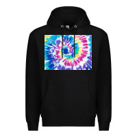 Black tie dye background colourful leopard 2 3200x2400 Premium Hoodie - AdoDesignShop