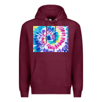 Burgundy tie dye background colourful leopard 2 3200x2400 Premium Hoodie - AdoDesignShop