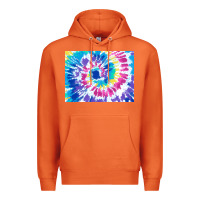 Carrot tie dye background colourful leopard 2 3200x2400 Premium Hoodie - AdoDesignShop