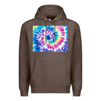 Coffee tie dye background colourful leopard 2 3200x2400 Premium Hoodie - AdoDesignShop