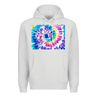 Dove Grey tie dye background colourful leopard 2 3200x2400 Premium Hoodie - AdoDesignShop