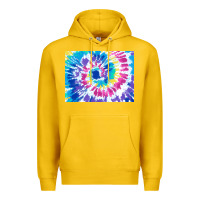 Lemon tie dye background colourful leopard 2 3200x2400 Premium Hoodie - AdoDesignShop