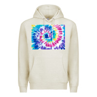 Oatmeal Heather tie dye background colourful leopard 2 3200x2400 Premium Hoodie - AdoDesignShop
