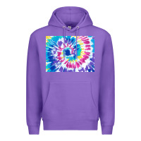 Purple tie dye background colourful leopard 2 3200x2400 Premium Hoodie - AdoDesignShop