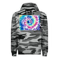 Slate Camo tie dye background colourful leopard 2 3200x2400 Premium Hoodie - AdoDesignShop