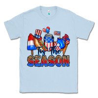 Dusty Blue tis' the season Classic Tee - RanaPortraitStore