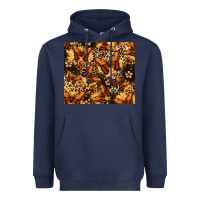 Navy melanin butterfly Heavyweight Hoodie - Zillion Design Studio