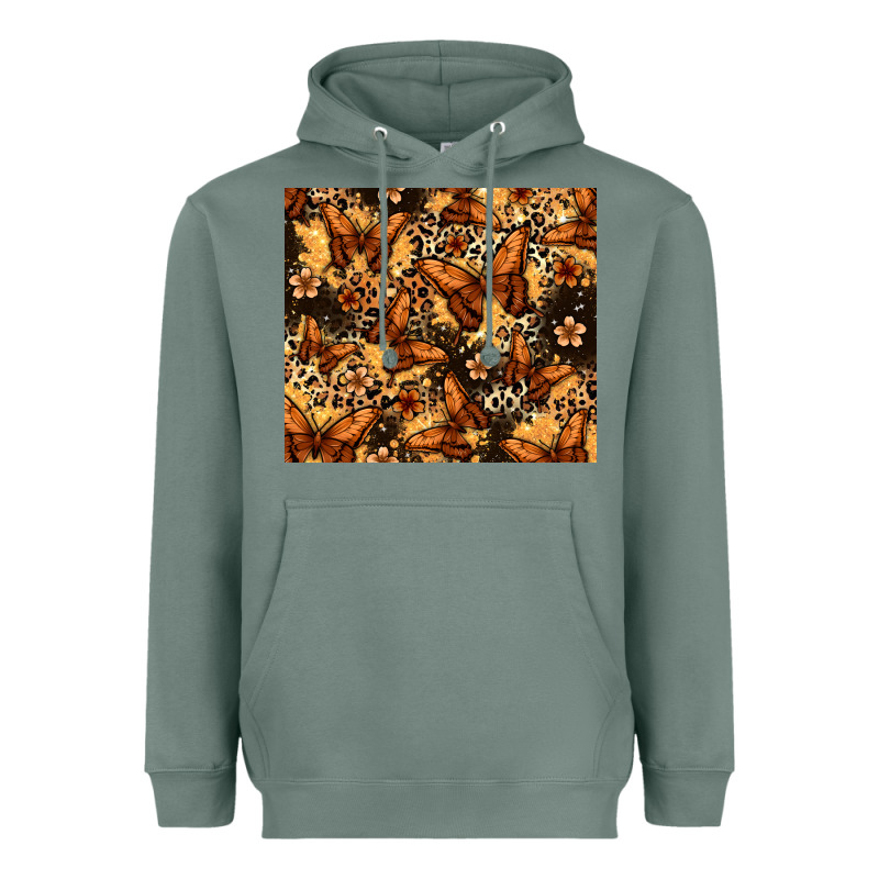 Melanin Butterfly Heavyweight Hoodie by Zillion Design Studio | Teevron