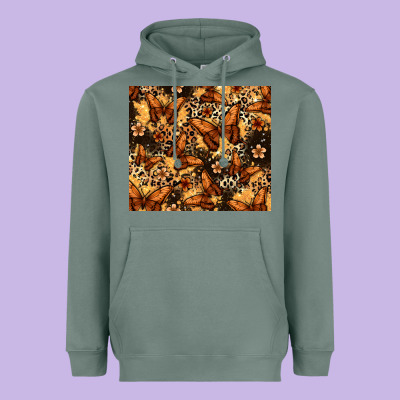 Melanin Butterfly Heavyweight Hoodie Designed By Zillion Design Studio