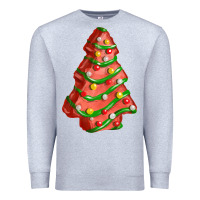 Heather Grey red christmas cake fa element Premium Sweatshirt - FaDigitalArtStudio