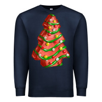 Navy red christmas cake fa element Premium Sweatshirt - FaDigitalArtStudio