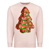 Pale Pink red christmas cake fa element Premium Sweatshirt - FaDigitalArtStudio