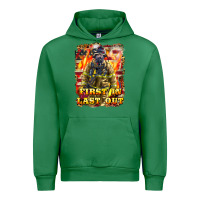 Emerald First In last Out Firefighter Urban Hoodie - LillyAllenDesigns