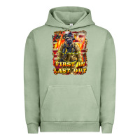 Pigment Oil Green First In last Out Firefighter Urban Hoodie - LillyAllenDesigns
