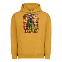 Pigment Peanut Butter First In last Out Firefighter Urban Hoodie - LillyAllenDesigns