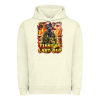 First In Last Out Firefighter Urban Hoodie | Teevron