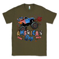 Army Green fourth of july monster truck all american boy Classic Tee - RanaPortraitStore