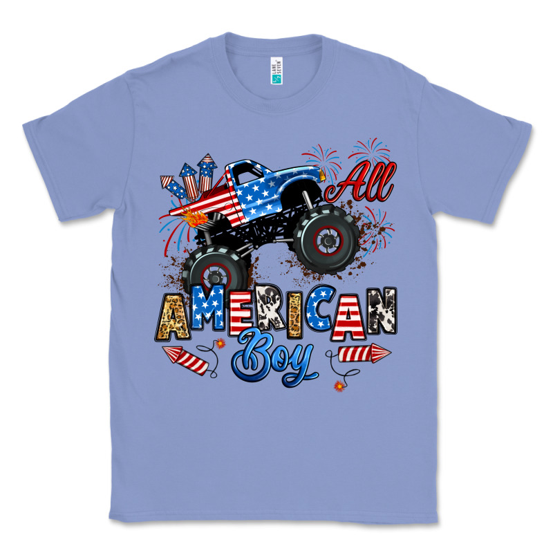 Fourth Of July Monster Truck All American Boy Classic Tee by RanaPortraitStore | Teevron