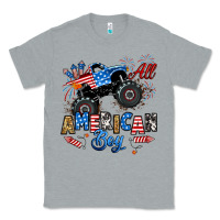 Heather Grey fourth of july monster truck all american boy Classic Tee - RanaPortraitStore