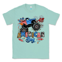Seafoam fourth of july monster truck all american boy Classic Tee - RanaPortraitStore