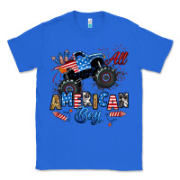 True Royal fourth of july monster truck all american boy Classic Tee - RanaPortraitStore
