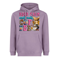 Lavender keep calm and make coffee Heavyweight Hoodie - Zillion Design Studio