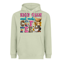 Matcha keep calm and make coffee Heavyweight Hoodie - Zillion Design Studio
