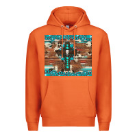 Carrot gemstone and cross with cowhide Premium Hoodie - Artiststas