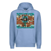 Colony Blue gemstone and cross with cowhide Premium Hoodie - Artiststas