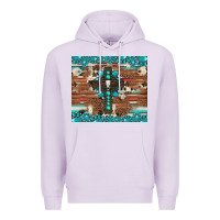 Lilac gemstone and cross with cowhide Premium Hoodie - Artiststas