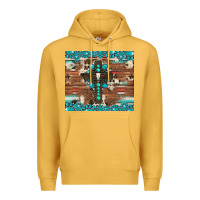 Mustard gemstone and cross with cowhide Premium Hoodie - Artiststas