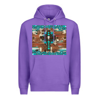 Purple gemstone and cross with cowhide Premium Hoodie - Artiststas